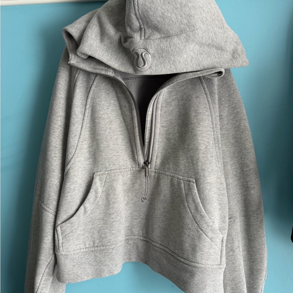 lululemon athletica Gray Half-Zip Hoodie